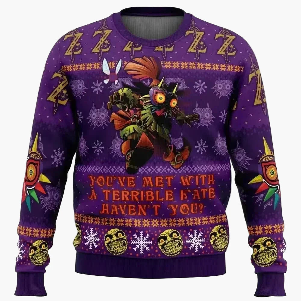 Herren Pullover im Gaming-Stil – Legend of Zelda Majora's Mask Ugly Christmas Sweater
