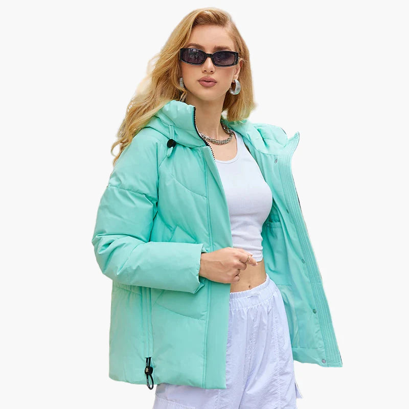 Damen Steppjacke mit Kapuze – Modische Winterjacke für Alltag und Outdoor