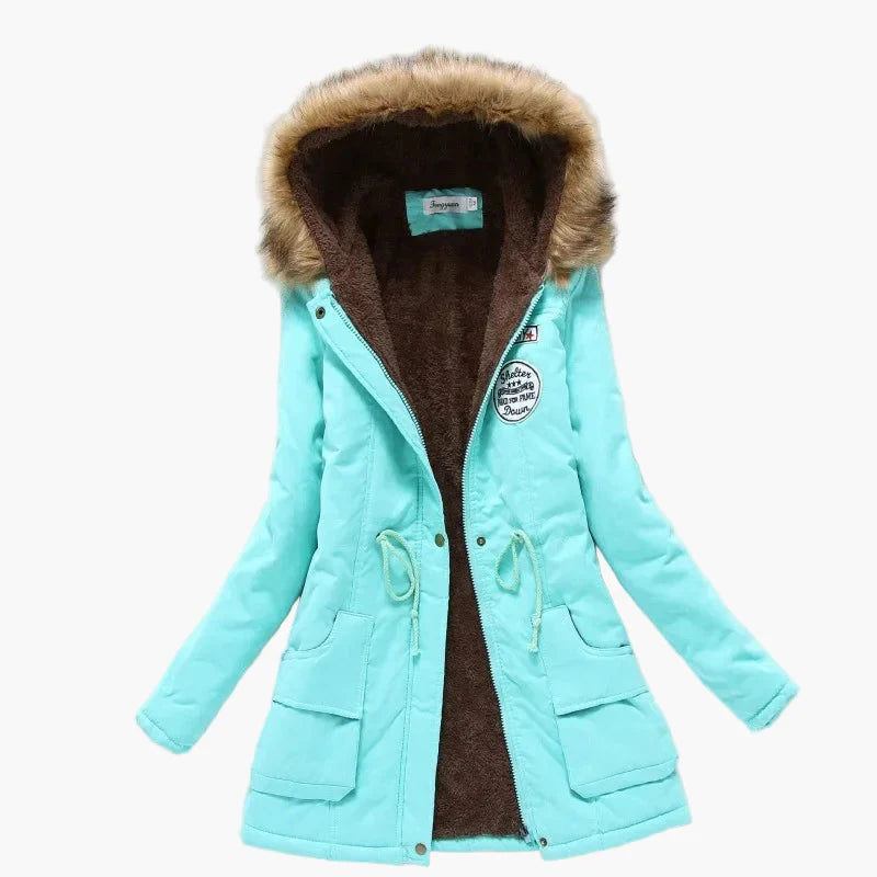 Damen Winter Parka mit Kapuze – Modischer Koreanischer Stil, Warm Gefüttert, Alltag & Freizeit