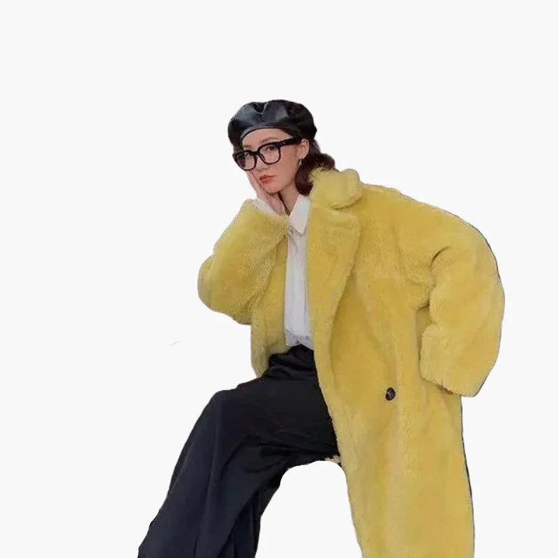 Damen Langer Oversize Mantel – Modischer Winter-Trend für Alltag & Freizeit