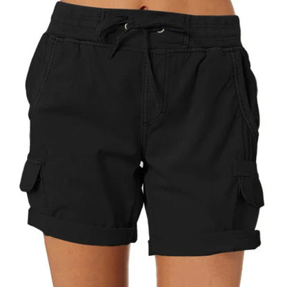 Esme – Damen Cargo-Shorts aus Baumwolle und Leinen