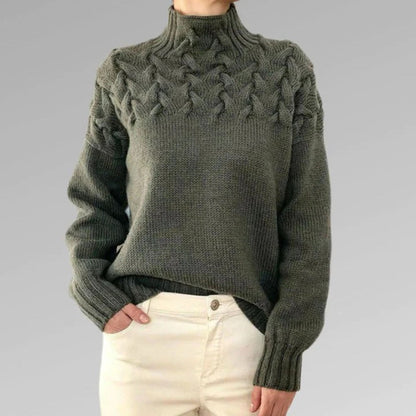 Damen Pullover Strick Rollkragen – Modischer Winterpullover für Komfort und Eleganz