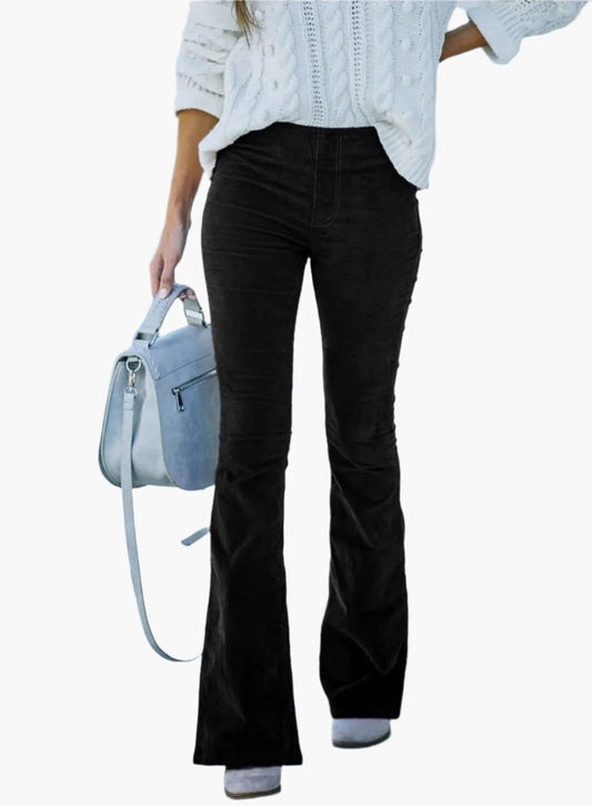Damen Flare Hose – Modische High Waist Schlaghose für Alltag und Büro