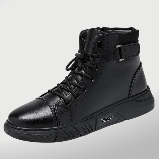 Herren Sneaker-Stiefel High-Top Freizeitschuhe mit Komfortsohle und Rutschfester Gummisohle