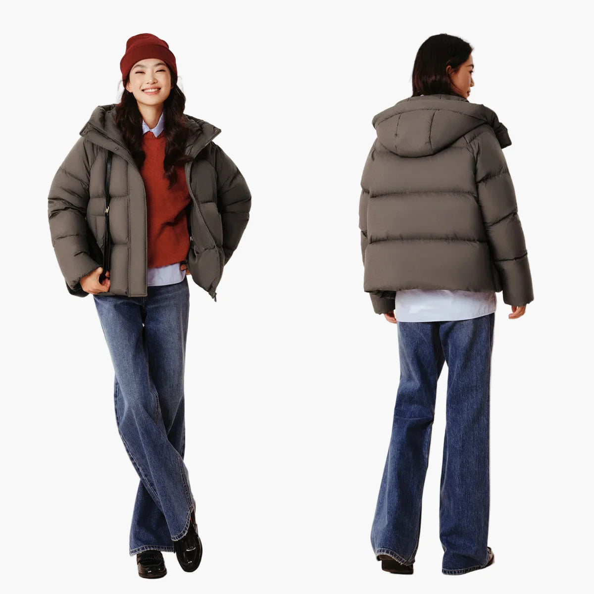 Damen Steppjacke mit Kapuze – Modische Winterjacke für Alltag und Freizeit