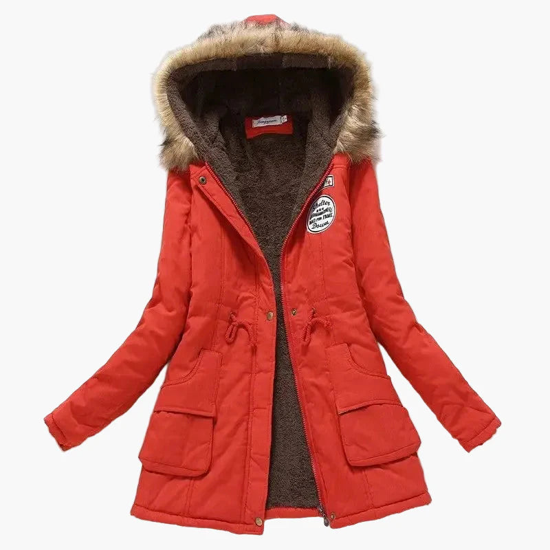 Damen Winter Parka mit Kapuze – Modischer Koreanischer Stil, Warm Gefüttert, Alltag & Freizeit