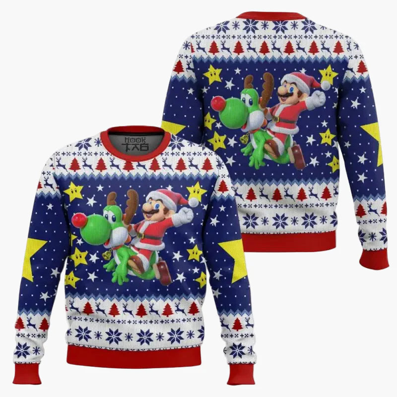 Unisex Retro Gamer Ugly Christmas Sweater – Pixel-Design inspiriert von Videospiel-Klassikern