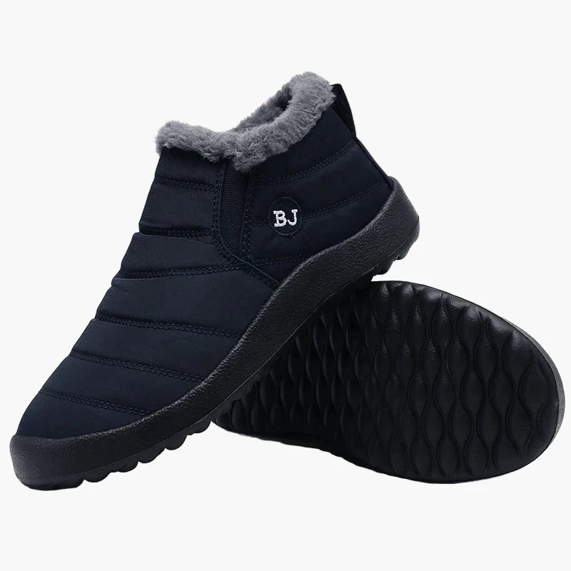 Damen Winter Stiefeletten Komfort Warm Gefüttert Outdoor Slip-On Schuhe