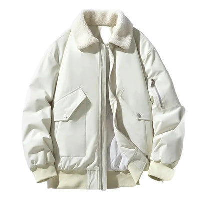 Herren Winter Bomberjacke mit Teddykragen – Modischer Freizeit- und Alltagsbegleiter