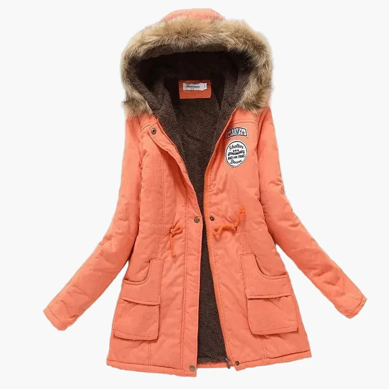 Damen Winter Parka mit Kapuze – Modischer Koreanischer Stil, Warm Gefüttert, Alltag & Freizeit