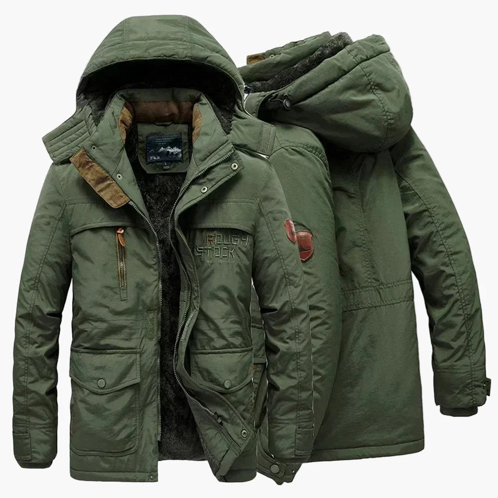 Herren Outdoor Winterjacke mit Kapuze – Lässiger Parka für kalte Tage, winddicht und warm