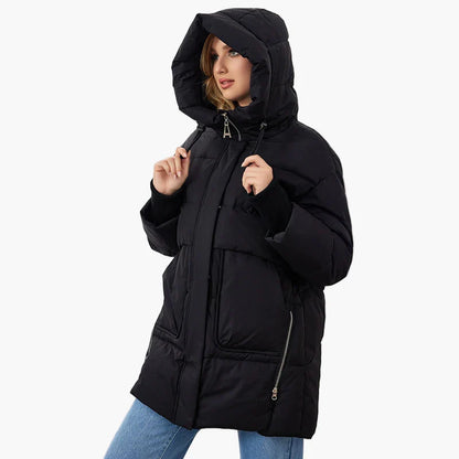 Damen Winter Steppjacke mit Kapuze – Modischer City-Look für kalte Tage