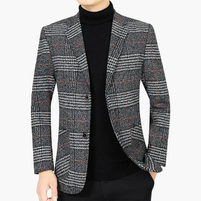 Herren Karo Blazer – Eleganter Business & Casual Sakko für stilbewusste Männer