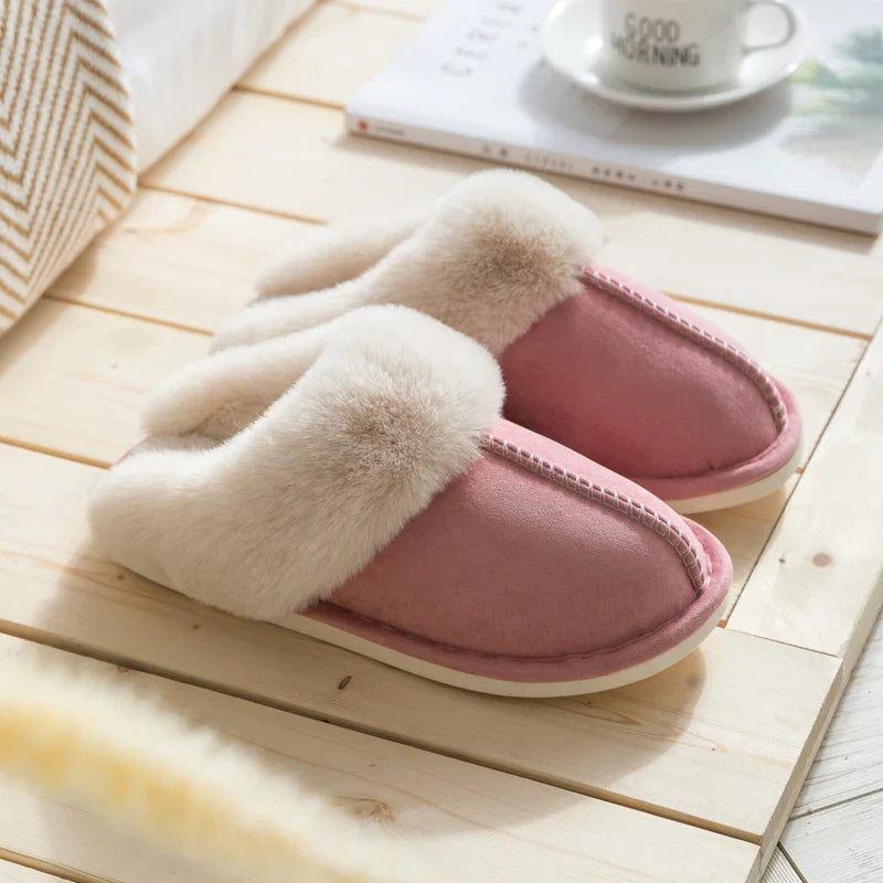 Gillian – Damen Hausschuhe mit warmer Plüschfütterung