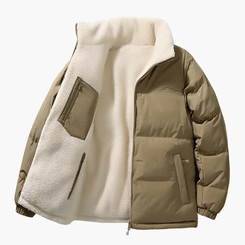 Herren Winterjacke Urban Casual mit Teddyfutter – Weit geschnitten, City & Freizeit