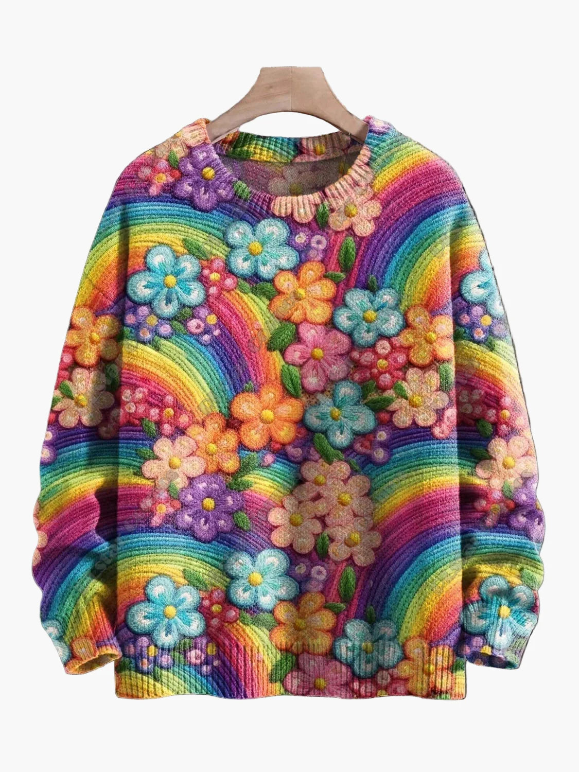 Damen Weihnachtspullover mit Stickerei – Lustiges Festliches Design, Winter & Feiertage