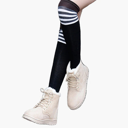 Damen Winterstiefel Warm Gefüttert Outdoor Schnürboots