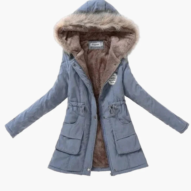 Damen Winter Parka mit Kapuze – Modischer Koreanischer Stil, Warm Gefüttert, Alltag & Freizeit