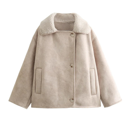 Damen Oversized Streetwear Jacke im modernen Look - Perfekt für Alltag und Freizeit