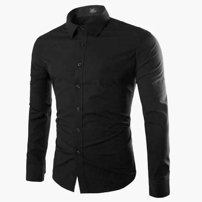Herren Business-Freizeit Hemd – Elegantes Langarmhemd, Slim Fit, Vielseitig für Büro oder Alltag
