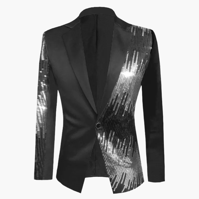 Herren Blazer Sakko Modern Party Club Slim Fit Einreiher – Auffälliger Look für besondere Anlässe