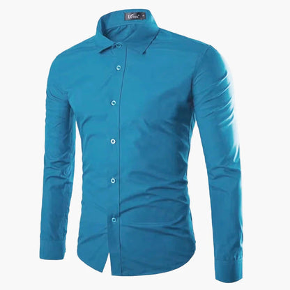 Herren Business-Freizeit Hemd – Elegantes Langarmhemd, Slim Fit, Vielseitig für Büro oder Alltag