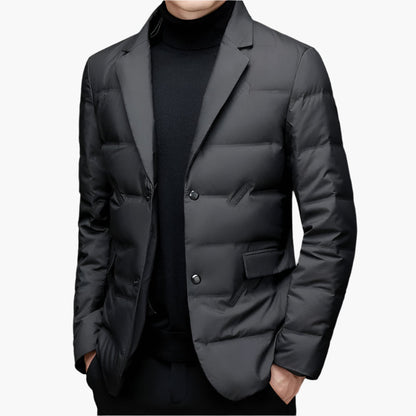 Herren Steppblazer Modern Business Casual Winterjacke – Elegant & Vielseitig