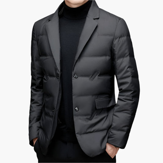 Herren Steppblazer Modern Business Casual Winterjacke – Elegant & Vielseitig