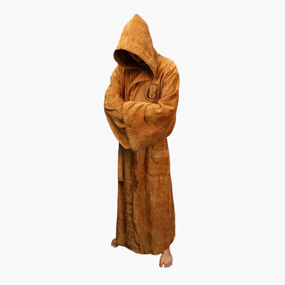 Herren Star Wars Bademantel mit Kapuze – Jedi & Sith Cosplay Robe für Zuhause & Kostüm