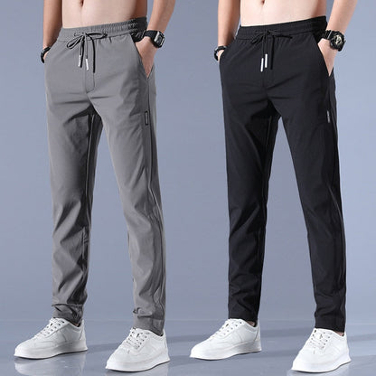 Herren Jogginghose Slim Fit – Sportliche Freizeithose mit elastischem Bund und Kordelzug
