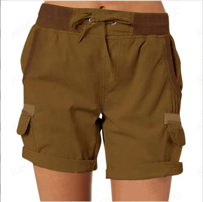 Esme – Damen Cargo-Shorts aus Baumwolle und Leinen