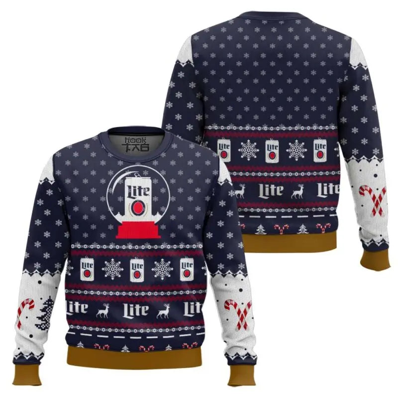 Herren Ugly Christmas Sweater – Lustiger Bier-Pullover für Weihnachten und Winterfeiern