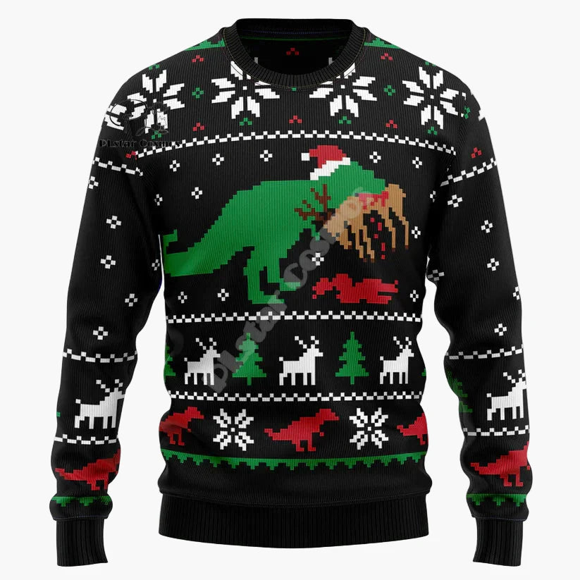 Herren Weihnachts-Pullover mit Katzenmotiv – Lustiger Ugly Christmas Sweater "Show Me Your Kitties"