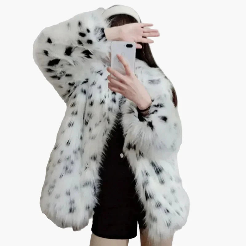 Damen Luxus Winterjacke mit elegantem Kuscheleffekt – Modischer Mantel für stilvolle Anlässe