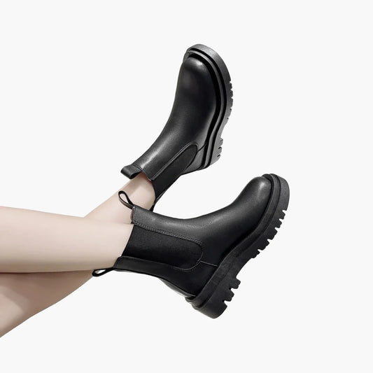 Damen Chelsea Boots mit Plateau-Sohle – Modische Alltagsschuhe