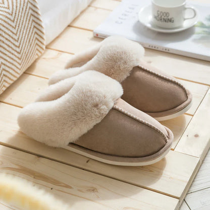 Gillian – Damen Hausschuhe mit warmer Plüschfütterung