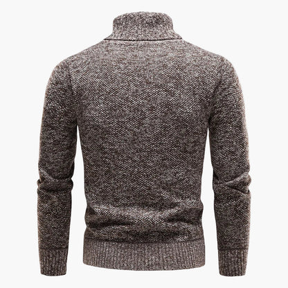 Herren Rollkragenpullover Strickpullover Klassischer Winter-Look Freizeit & Büro