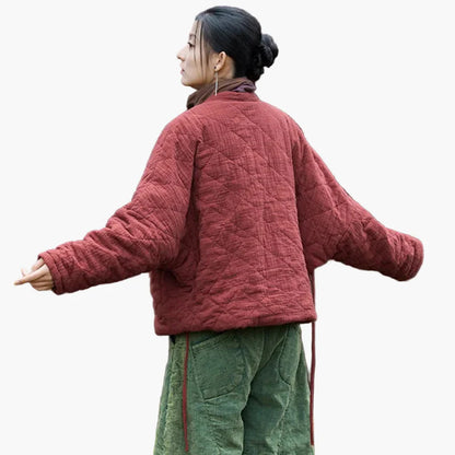 Damen Kimono-Jacke im Vintage-Stil – Bequeme Übergangsjacke für Alltag und Freizeit