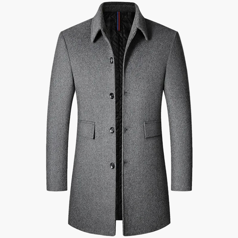 Herren Mantel im koreanischen Stil – Klassische Trenchcoat-Optik für moderne Männer, ideal für Herbst und Winter