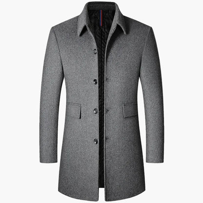 Herren Mantel im koreanischen Stil – Klassische Trenchcoat-Optik für moderne Männer, ideal für Herbst und Winter