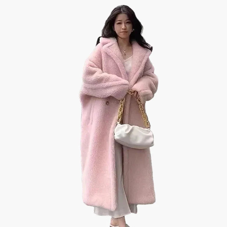 Damen Langer Oversize Mantel – Modischer Winter-Trend für Alltag & Freizeit