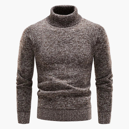 Herren Rollkragenpullover Strickpullover Klassischer Winter-Look Freizeit & Büro