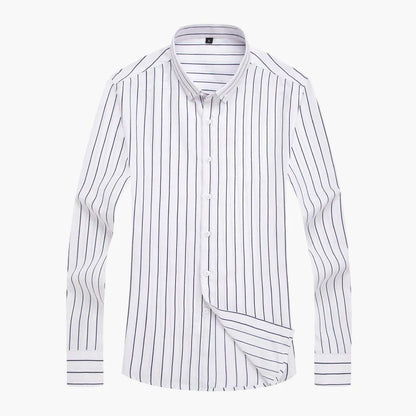 Herren Business-Freizeit Hemd mit Streifenmuster – Klassisch, Modern, Vielseitig