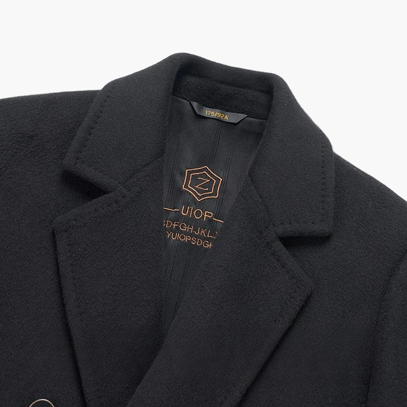 Herren Klassischer Doppelreihiger Business-Mantel – Stilvoller Wintermantel für Büro und Alltag