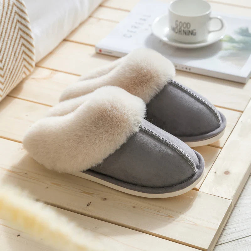 Gillian – Damen Hausschuhe mit warmer Plüschfütterung