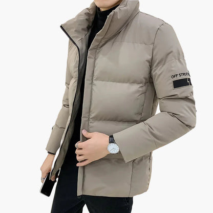 Herren Winter Steppjacke mit modernem Casual-Stil für Alltag und Freizeit