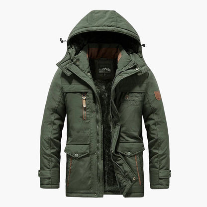 Herren Winterjacke Outdoor Parka mit Kapuze – Warm Gefütterte Freizeitjacke für kalte Tage