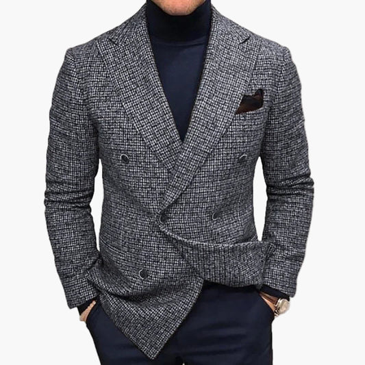 Herren Doppelreihiger Blazer – Eleganter Business & Freizeit Sakko Modernes Design