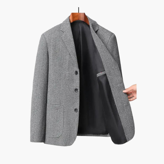 Herren Business Freizeit Sakko Modern Fit – Klassischer Blazer für Büro und Alltag