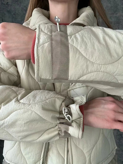 Damen Steppjacke Casual Übergangsjacke mit modernem Design für Alltag und Freizeit